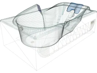 Custom Bathtub 3D Model preview