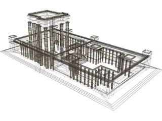 Second Temple 3D Model preview