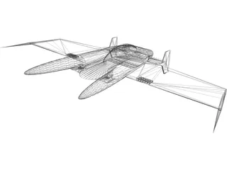 IronSide Winged Mech 3D Model preview