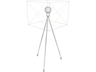 Kwadratowa Lamp 3D Model preview