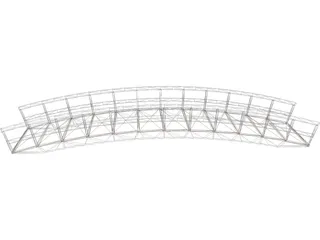 Wood Bridge 3D Model preview