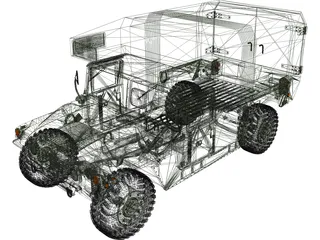 M997 Ambulance 3D Model preview