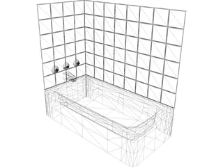 Bath Tub 3D Model preview