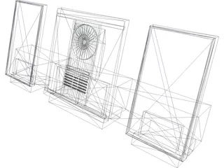 CD Stereo Mini-System 3D Model preview