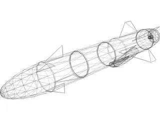 Missile Penguin Anti-Ship 3D Model preview
