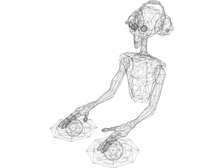 Alien DJ 3D Model preview