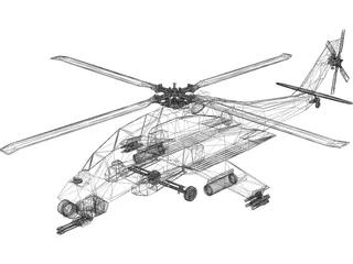 Westland Wasp 3D Model preview