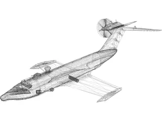 A-90 Orlenok Ekranoplane 3D Model preview