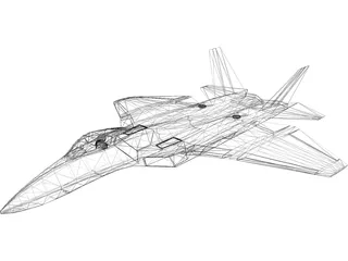 Sukhoi Su-60 Stealth 3D Model preview