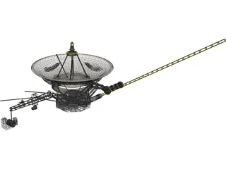 Voyager Probe 3D Model preview