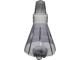 Mercury Capsule 3D Model preview