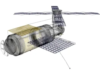 Skylab Space Station 3D Model preview