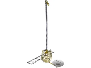 Mars Odyssey Probe 3D Model preview