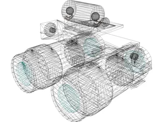ITT F-4949 Night Vision Goggles 2 3D Model preview