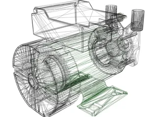 Electric Pump 3D Model preview