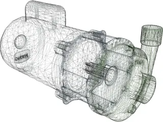 Electric Pump 3D Model preview