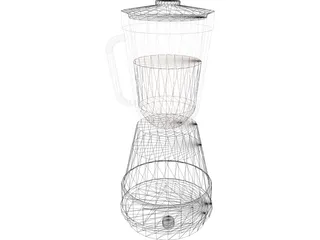 Blender Metal Glass 3D Model preview