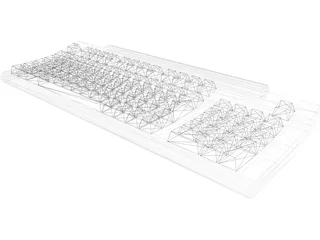 Keyboard Apple 3D Model preview