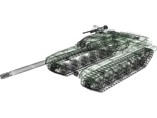 T90 Russian Main Battle Tank (MBT) 3D Model preview