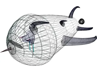 Alien Ship 3D Model preview