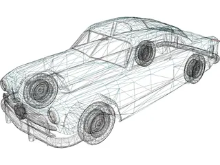Ford Club Coupe Classic (1949) 3D Model preview