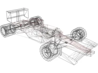 Race Car 3D Model preview