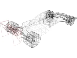 Race Car 3D Model preview