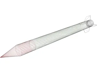 Qassam 2 Rocket 3D Model preview