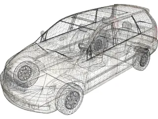 Mitsubishi Chariot Grandis (1997) 3D Model preview