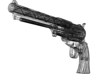 Colt Dragoon 3D Model preview