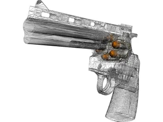 Colt Python 6 Inch 3D Model preview