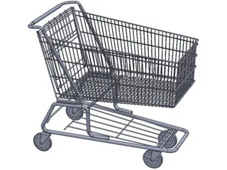 Shopping Cart 3D Model preview