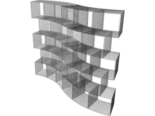 Storage Rack 3D Model preview