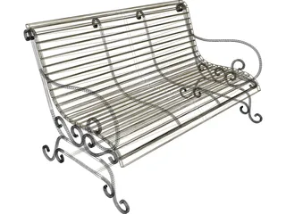 Bench 3D Model preview