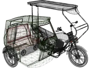 Tricycle Philippines 3D Model preview