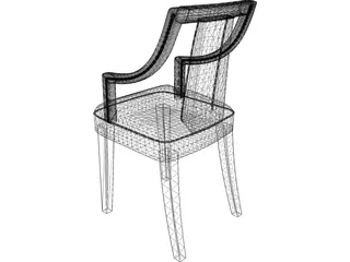 Chair Wood 3D Model preview