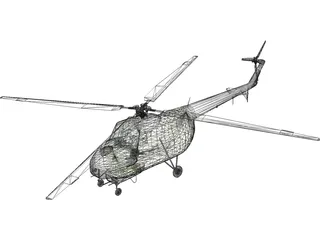 Mil Mi-4 3D Model preview