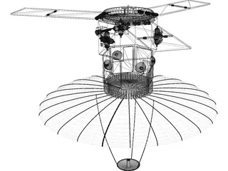 Spy Satellite 3D Model preview