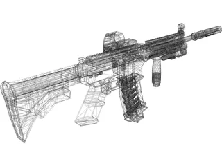 M4A1 3D Model preview