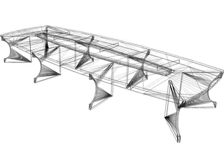 Conference Table 3D Model preview