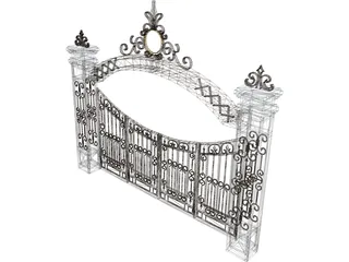 Gate 3D Model preview
