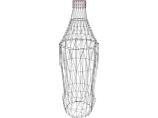 Coca Cola Bottle 3D Model preview