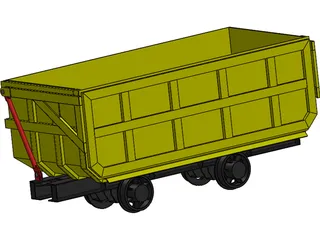 Mine Cart 3D Model preview