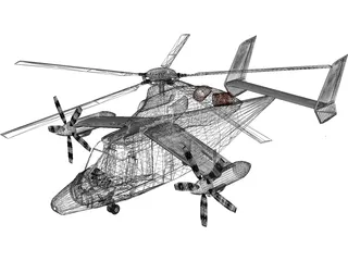 Eurocopter X3 3D Model preview