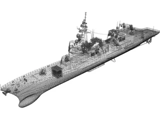 Akizuki-class Destroyer (2010) 3D Model preview