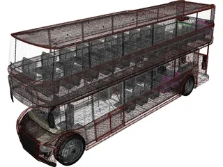 London Bus 3D Model preview