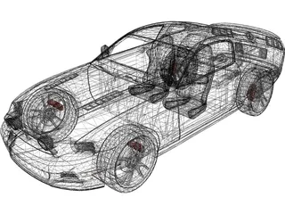 Ford Mustang 3D Model preview