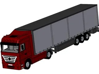 Mercedes-Benz Actros 3D Model preview