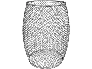 Trash Bin 3D Model preview