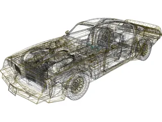 Pontiac Trans Am (1977) 3D Model preview